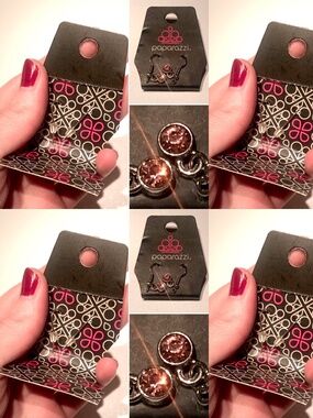 Paparazzi Pink Gemstone Mini Drop Earrings